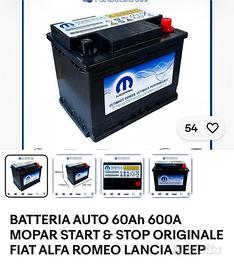 Batteria auto originale mopar start e stop 60Ah