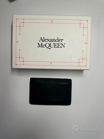 Portacarte nero Alexander McQueen