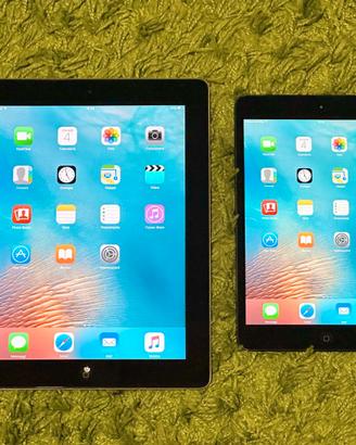 2 iPad: iPad 2 Wi-Fi 16GB e iPad Mini Wi-Fi 32GB