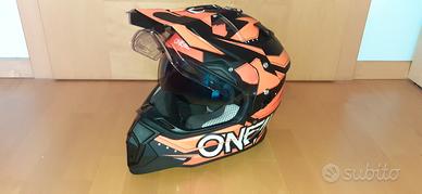 Casco Moto O'Neal Sierra II Arancione- Nero usato