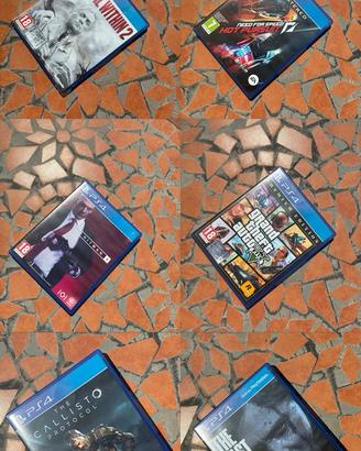 Lotto di 9 giochi PlayStation4