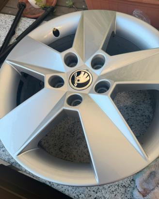 4 Cerchi in lega originali Skoda Octavia 16” 5x112