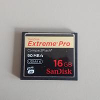 Scheda compact flash Sandisk Extreme Pro 16 GB