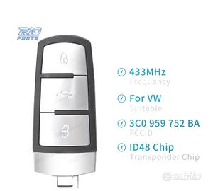 CHIAVE COMPLETA PER VOLKSWAGEN VW BEETLE BORA GOLF