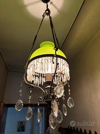 Lampadario vintage con pendenti
