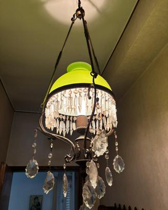 Lampadario vintage con pendenti