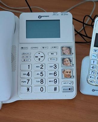 Telefono Fisso + Cordless per Anziani Geemarc AMPL