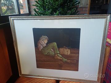 Incisione policroma pittore Angelo Tassi