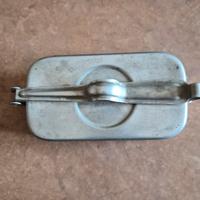 bollitore con siringa in vetro e aghi anni 60 vint