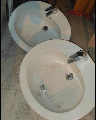 lavabo doppio in marmo 