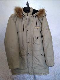 REFRIGUE originale PARKA giaccone beige uomo