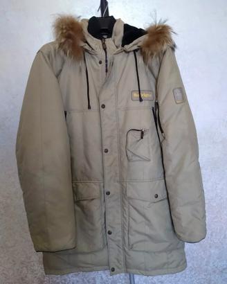 REFRIGUE originale PARKA giaccone beige uomo
