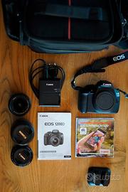 Canon Reflex 1200 D + 3 obbiettivi+ borsa