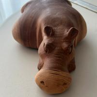Ippopotamo in legno