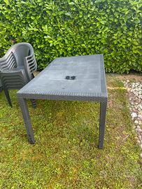 Tavolo,sedie,lettini da giardino