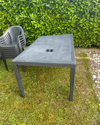 Tavolo,sedie,lettini da giardino