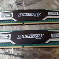 Ram Ballistix Sport kit 2*4gb 1600mhz CL9