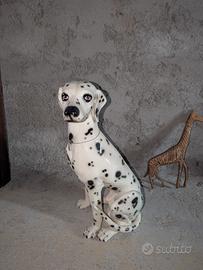 Statua Dalmata in porcellana - Alta 70 cm