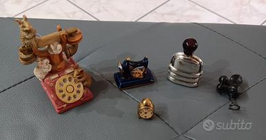 Lotto piccoli soprammobili vintage decorativi