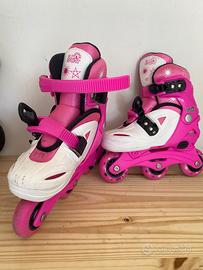 Pattini in linea 3 ruote rosa- tg. 26-30 Sun&Sport