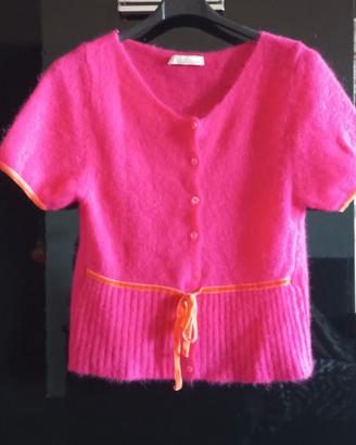 Golf di lana mohair rosa