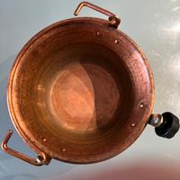 Paiolo in rame per polenta elettrico