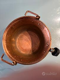 Paiolo in rame per polenta elettrico