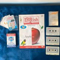 🎧 Kit Vintage Corsi Inglese + Audiocassette 📘