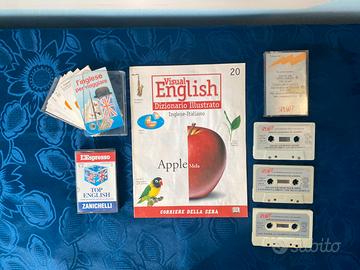 🎧 Kit Vintage Corsi Inglese + Audiocassette 📘