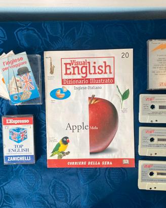 🎧 Kit Vintage Corsi Inglese + Audiocassette 📘