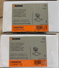 kit BTICINO TORRETTE PRESE SCRIVANIA