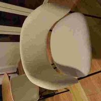 4 sedie moderne in tessuto beige