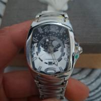 Chronotech orologio moon phase cinturino in acciai