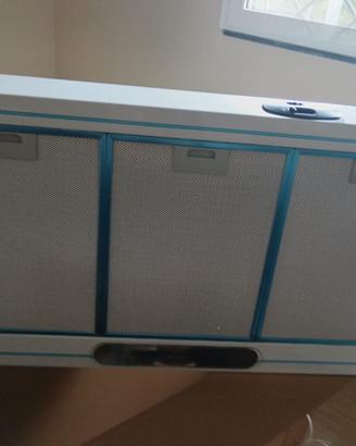 Cappa da cucina in acciaio INOX con tubo e pannell