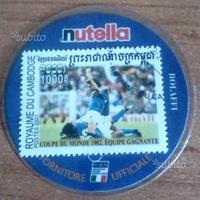 Francobollo italia spagna 1982 nutella bolaffi