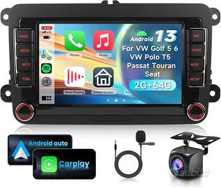 Carplay Autoradio 2+64G 7"  VW Golf 5 6  Polo T5