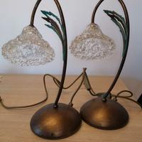 2 Abat jour vintage da comodino