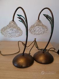 2 Abat jour vintage da comodino