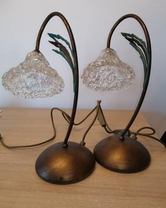 2 Abat jour vintage da comodino