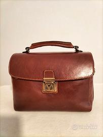 Borsa bauletto in cuoio artigianato Fiorentino