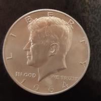 moneta argento mezzo dollaro