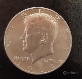 moneta argento mezzo dollaro