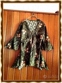 BLUSA *PIZZO SANGALLO* SVASATA ASIMMETRICA *NUOVA*