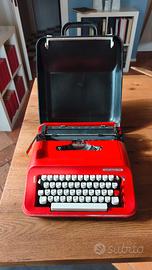 Macchina da Scrivere Portatile Underwood 319 Rossa