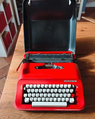Macchina da Scrivere Portatile Underwood 319 Rossa