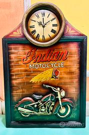 Quadro orologio Indian Motocycle.