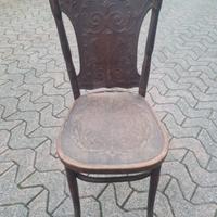 Sedia in faggio vintage anni 20'