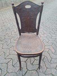 Sedia in faggio vintage anni 20'