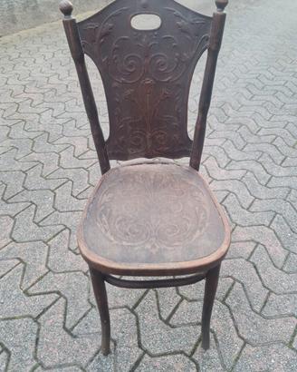 Sedia in faggio vintage anni 20'