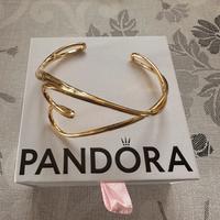 Bracciale Pandora cuore linea sinuosa oro